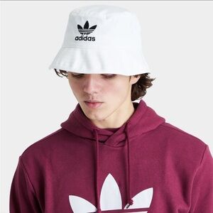 Adidas White Bucket Hat